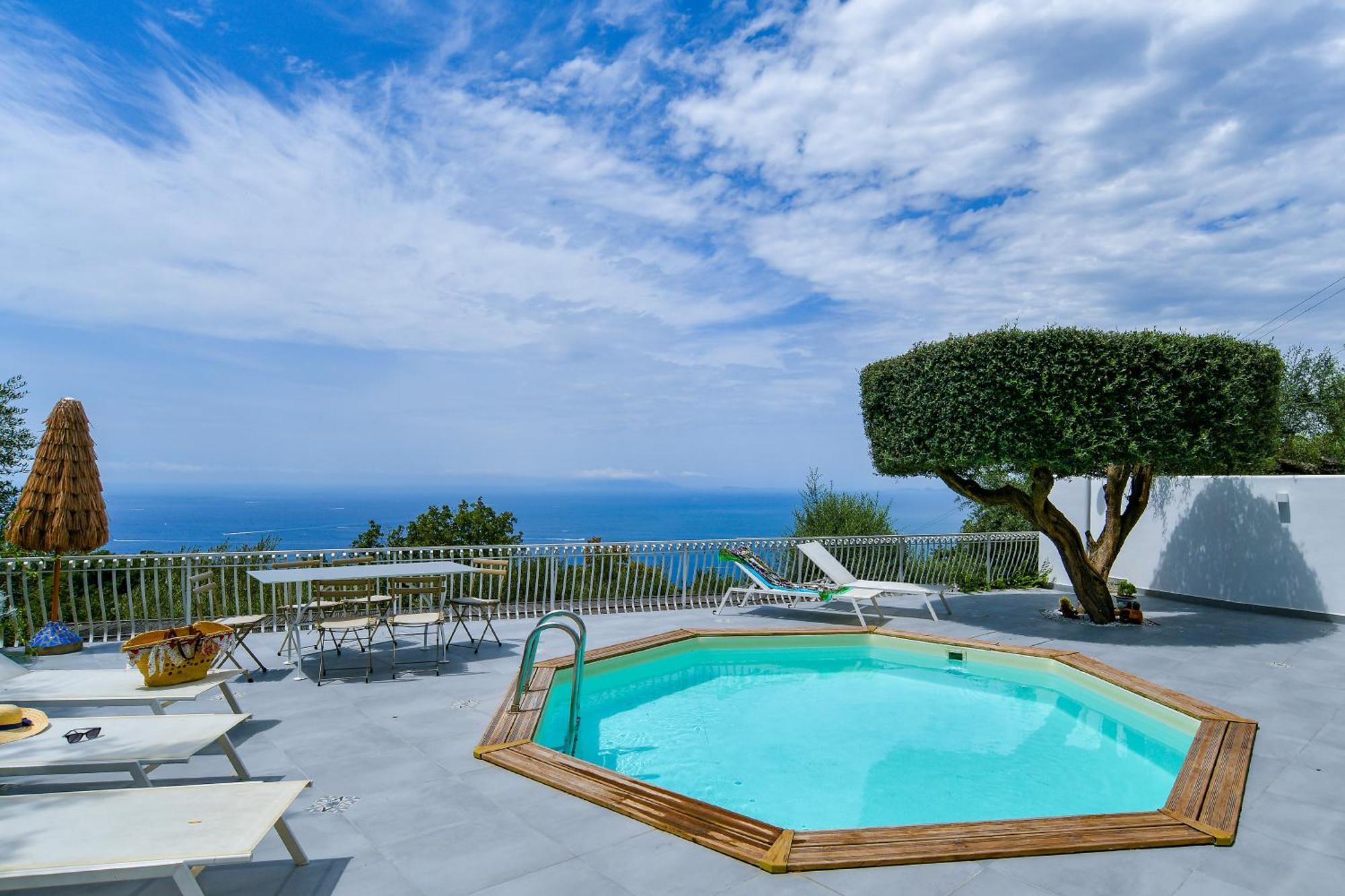 Villa Venus In Penisola Sorrentina มัสซาลูเบรนเซ ภายนอก รูปภาพ