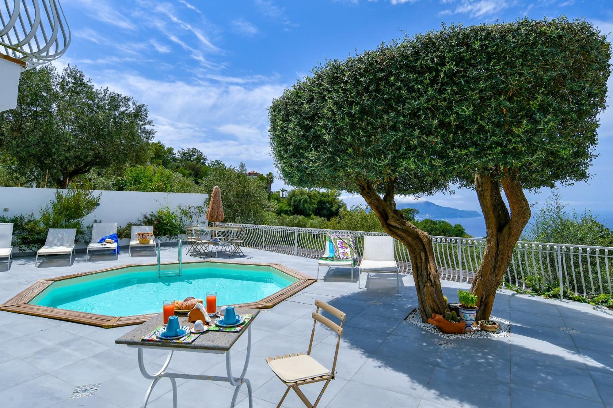 Villa Venus In Penisola Sorrentina มัสซาลูเบรนเซ ภายนอก รูปภาพ